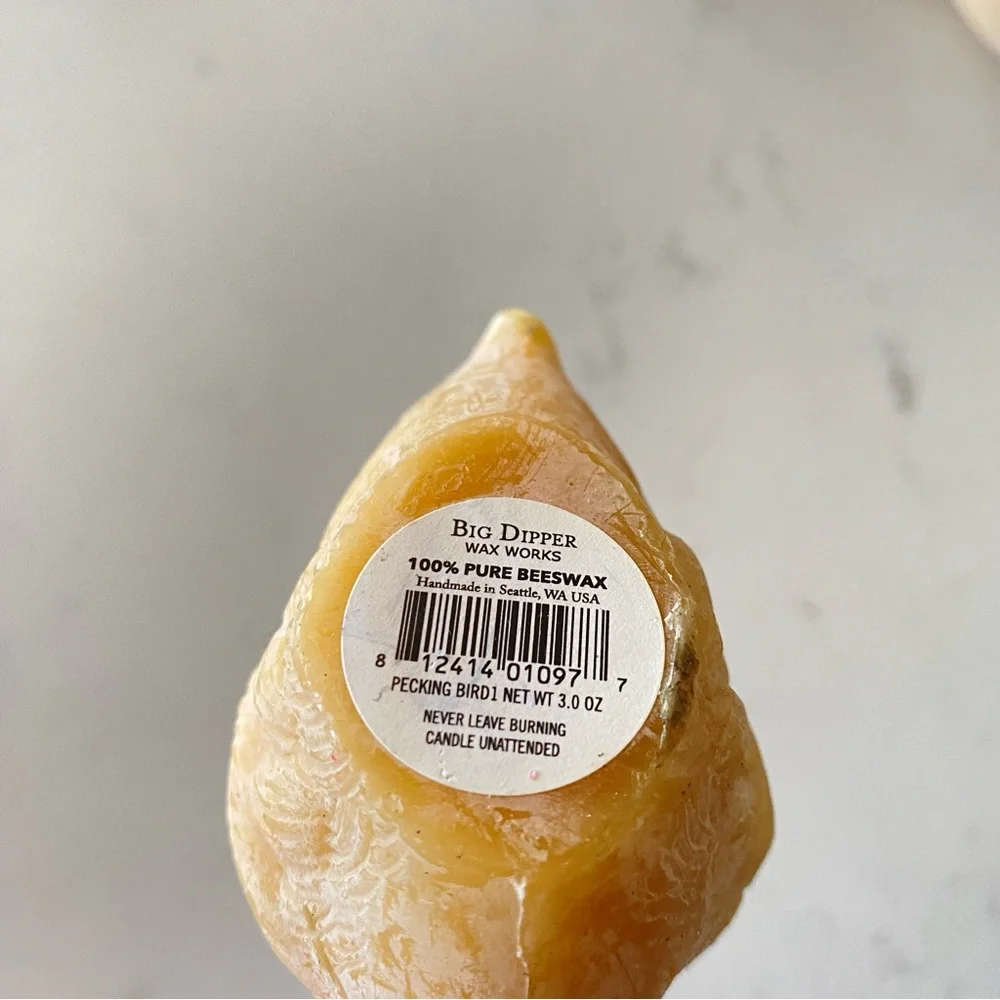 Big Dipper Wax Works Handcrafted Beeswax Candles Birds Pecking - Picture 8 of 9